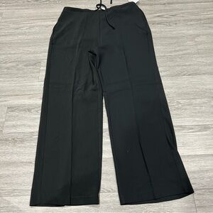 Haven + Blair Pull On Wide Leg Black Trousers L